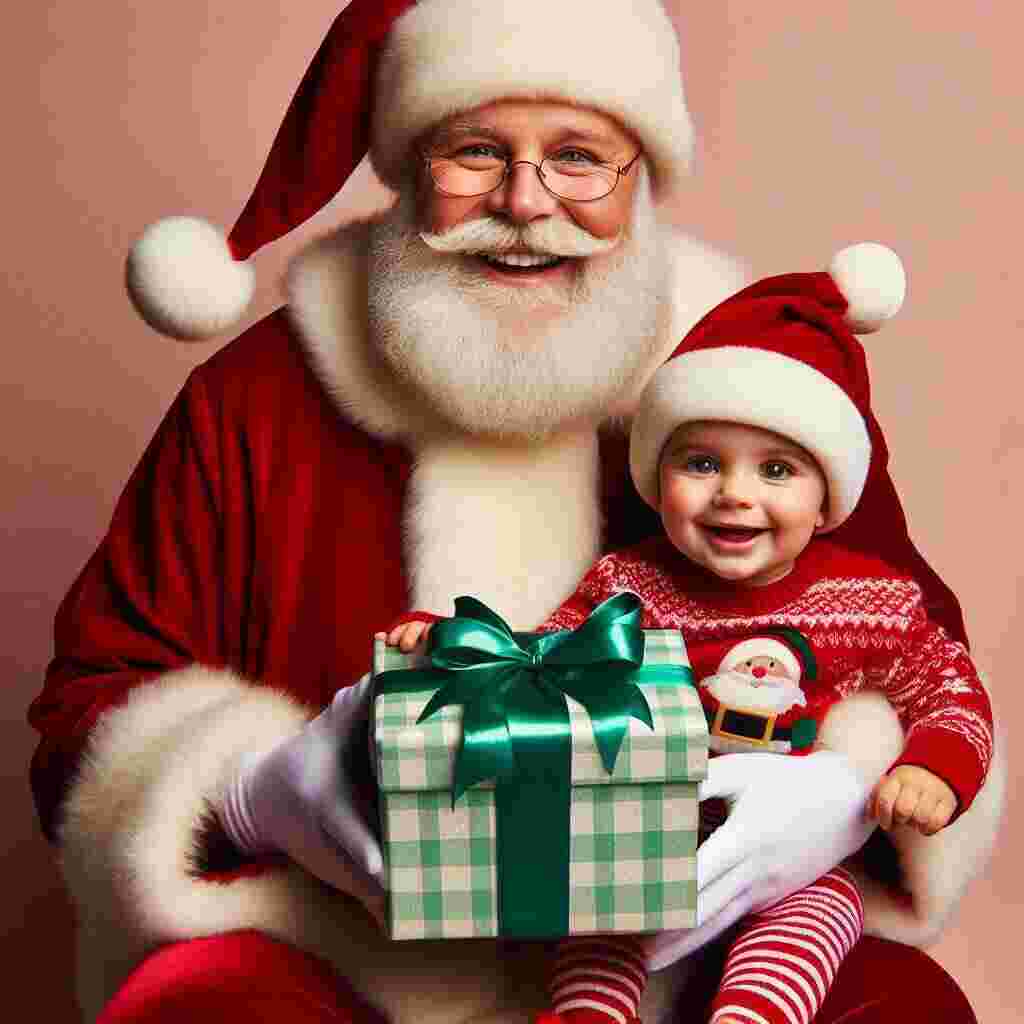Santa image with Cute Baby