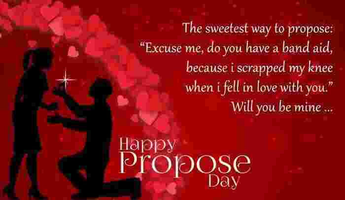 Happy Propose Day Greeting Message image