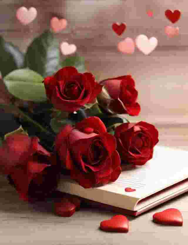 Happy Valentine Roses Image
