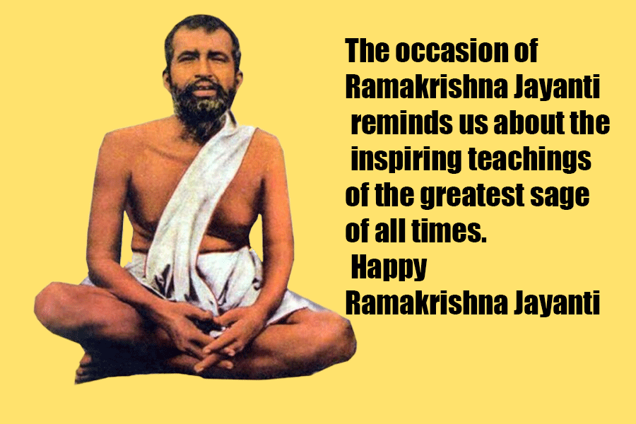 Ramakrishna Jayanti Wishes Poster