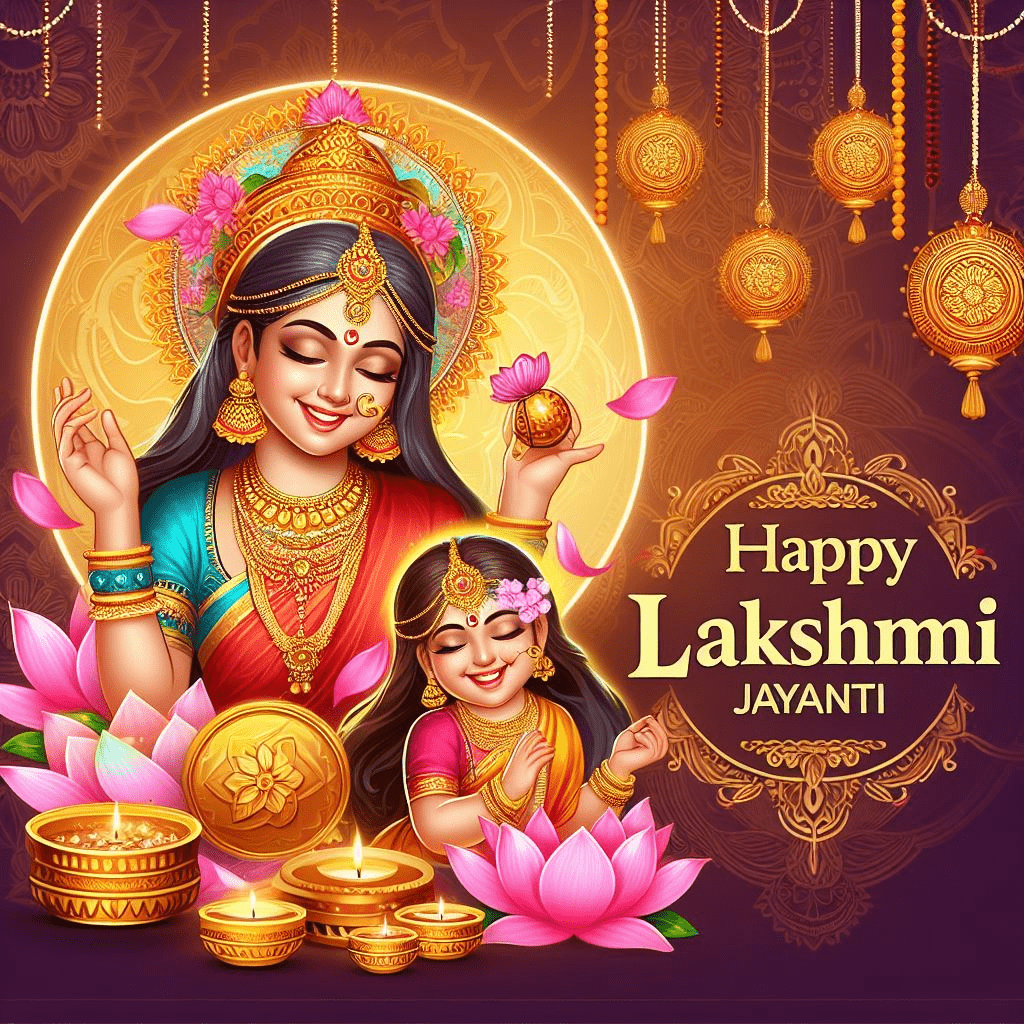 Happy Goddess lakshmi Jayanti