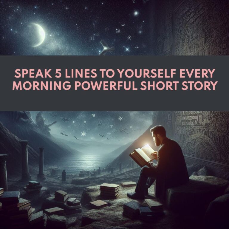 Speak 5 Lines to Yourself Every Morning Powerful Short Story