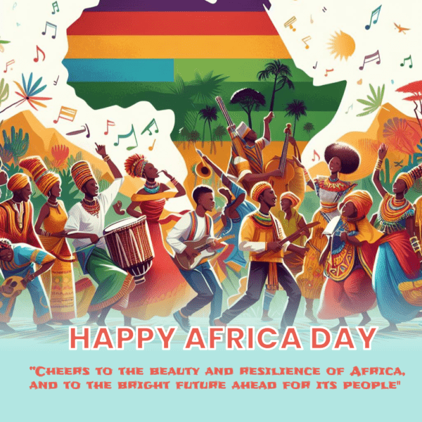 Happy Africa Day Greeting Image
