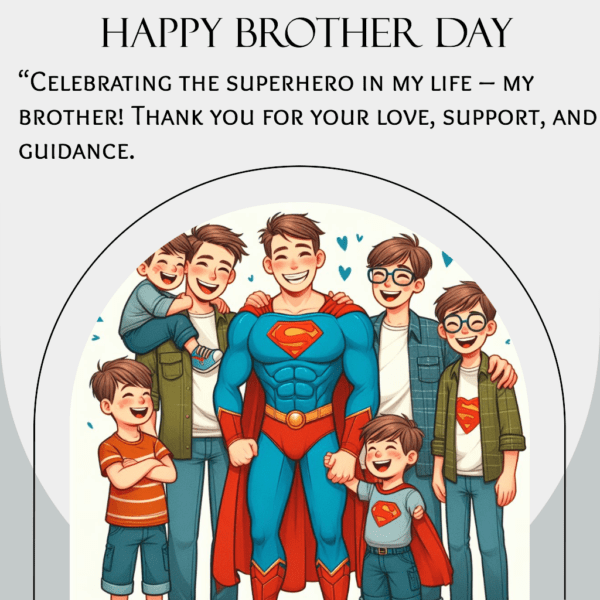 Happy National Brother Day Greeting Image